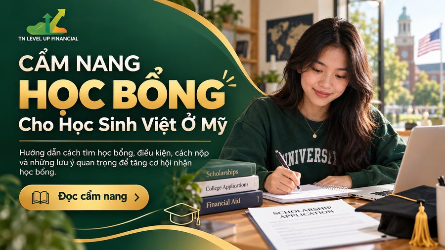 Cẩm nang học bổng cho học sinh Việt ở Mỹ của TN Level Up Financial